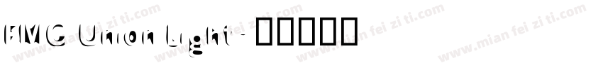 FMG Union Light字体转换